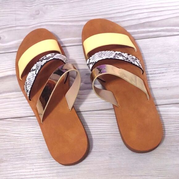 (74-2136) 🔥3/$20🔥 Depdream Flat Slide Sandals for Women Sz 38 (7.5) - Picture 10 of 10